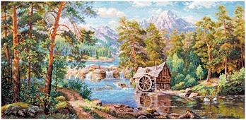 Пейзаж с мельницей