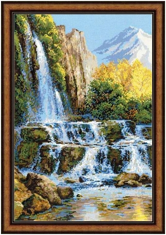 Пейзаж с водопадом