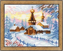 Деревенский пейзаж. Зима